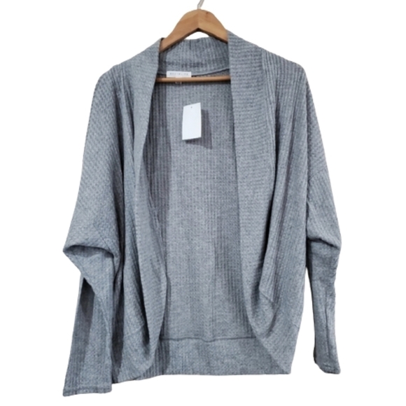 NWT Socialite Open Front Gray Cardigan Size Small - Picture 1 of 8